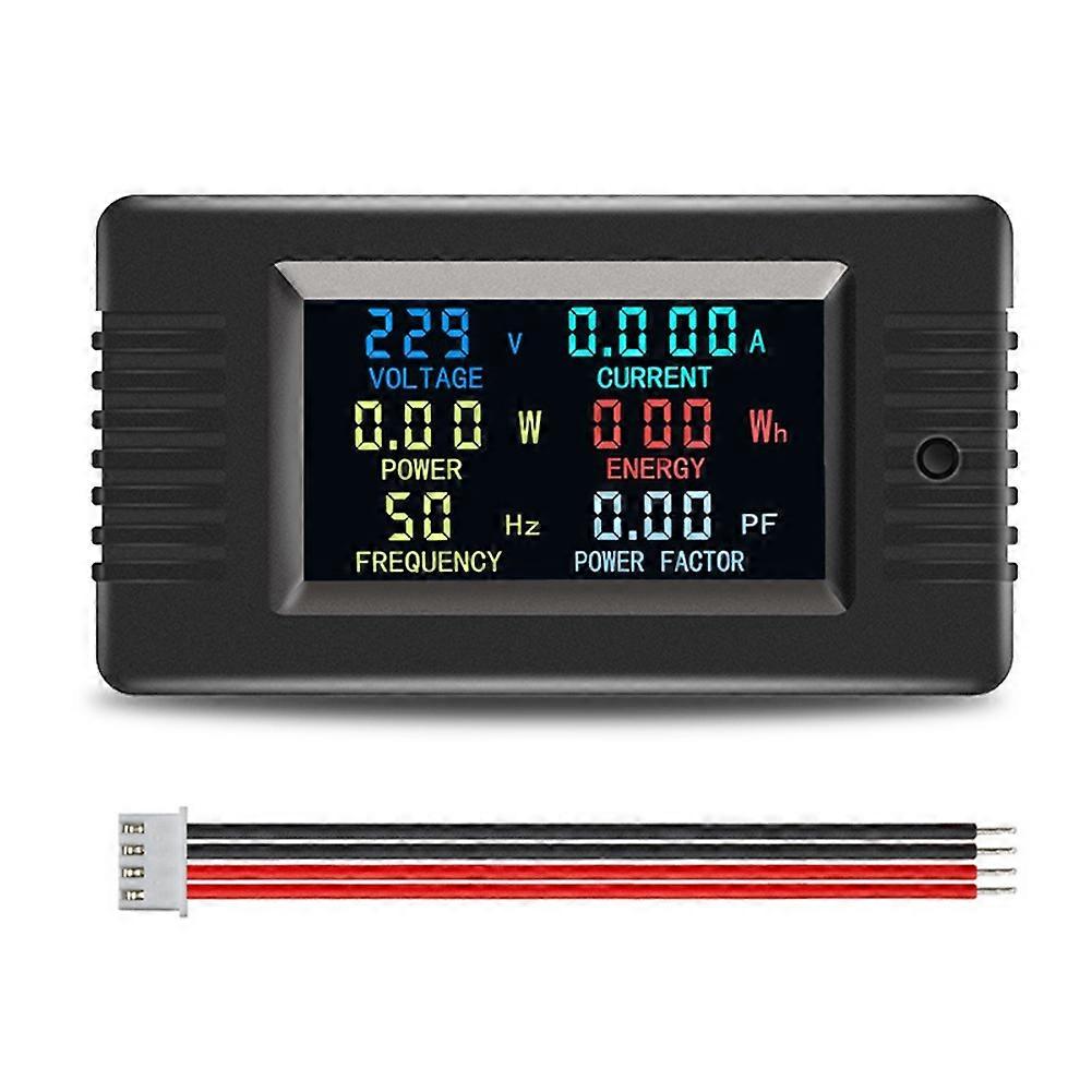 PZEM-022- Einphasiges 6-in-1-Wechselstrom-Volt-Ampere-Meter Farbbildschirm Frequenz Leistungsfaktor Wattmeter Leistungsmesser 10A 2200W