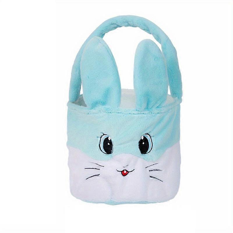 Easter Basket for Kids, Cute Fluffy Bunny Basket with Rabbit Ears