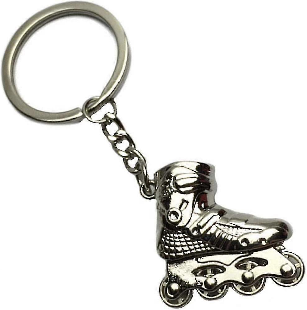 Skates Roller Keychain Inline Roller Skate Split Handmade Keyring Sport Keychain