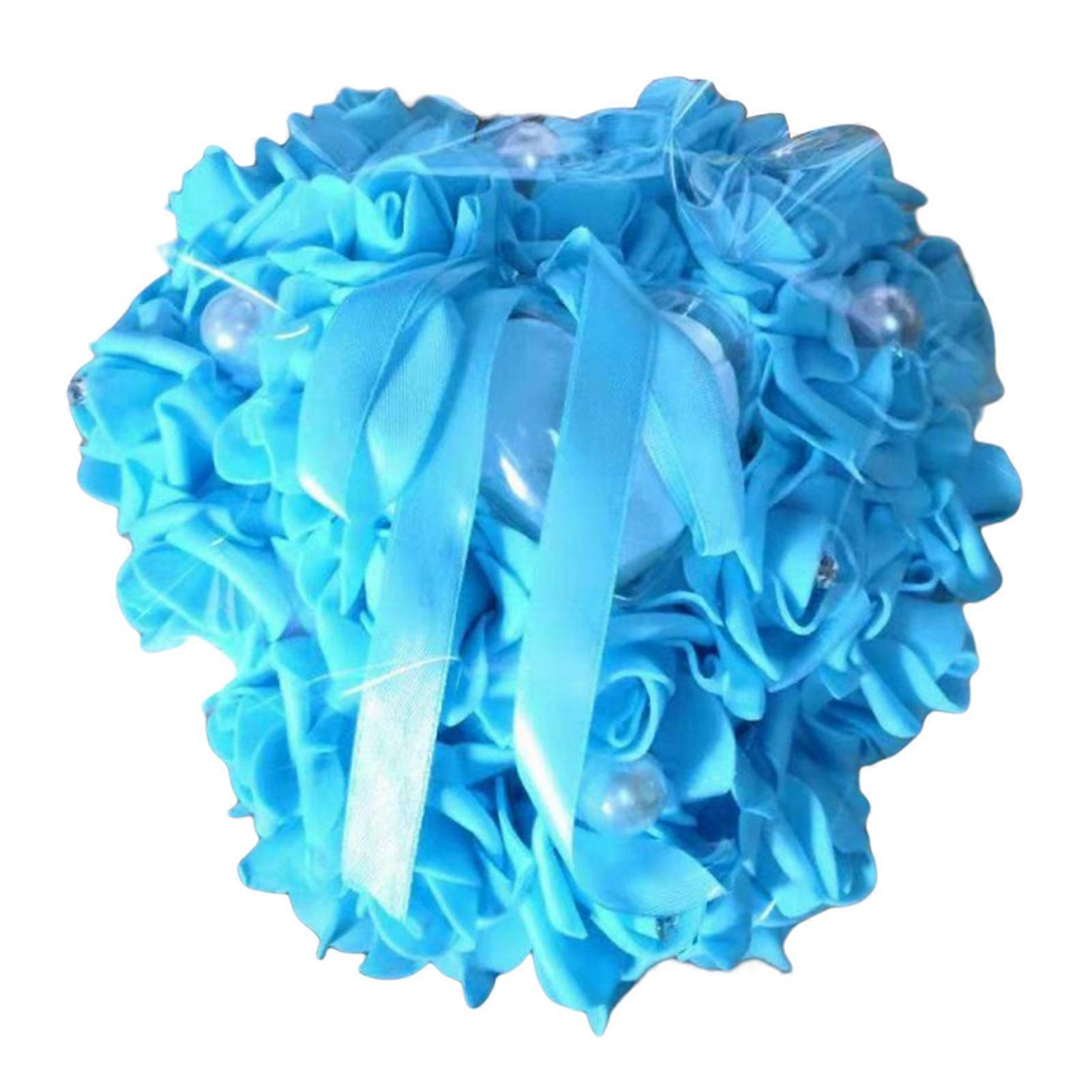 Rings Bearer Pillow Great Visual Effect Decorative Artificial Pearl Wedding Engagement Ring Cushion for Bride JIKAIX