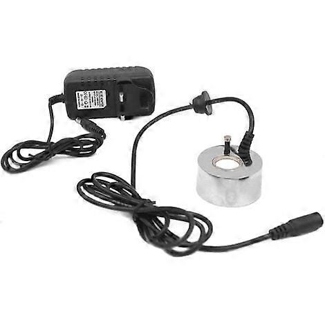 Winter promotion,24V Ultrasonic Fogger with Power Adapter, Silver Fish Fogger Fountain Air Humidifier Atomizer (UK Plug)