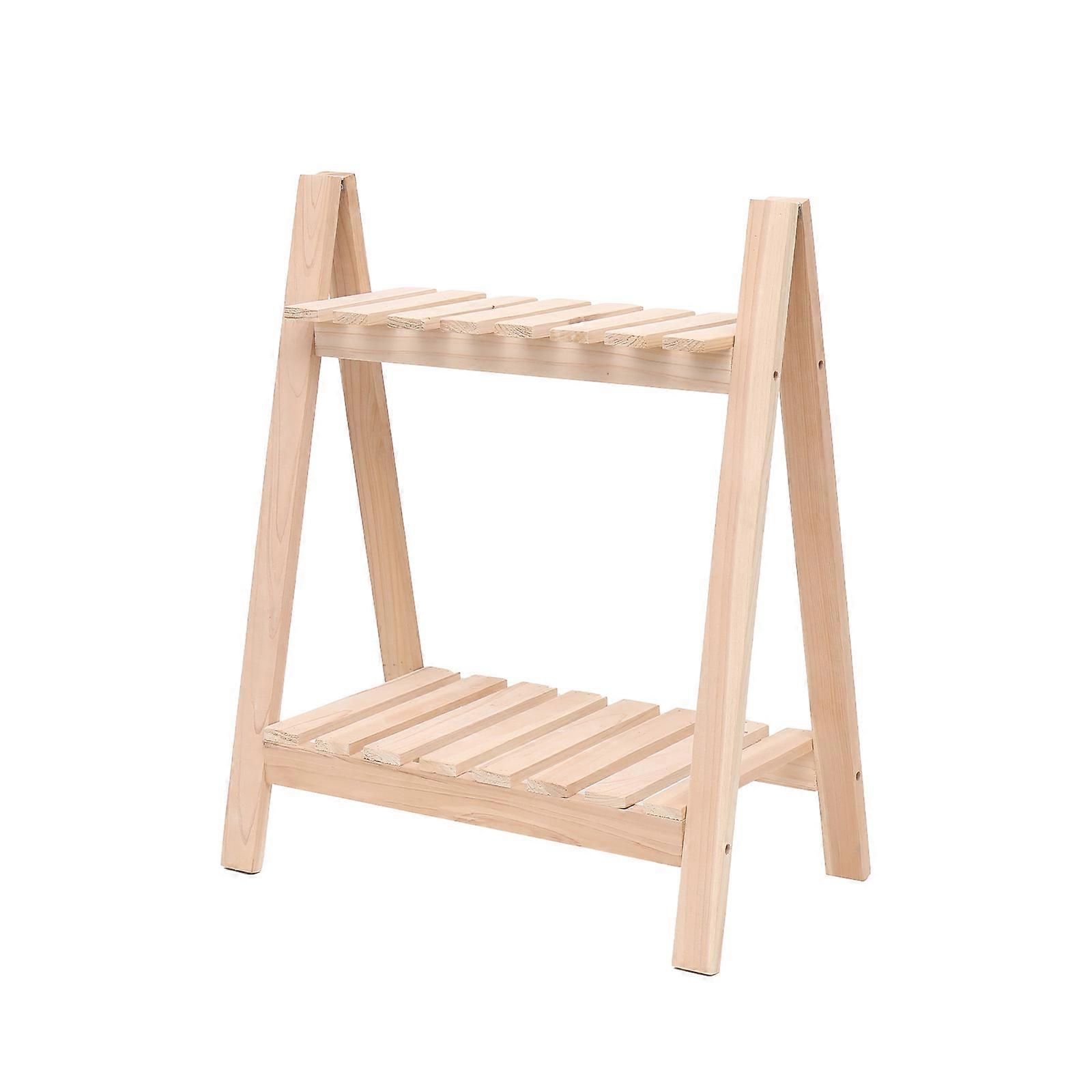 Flower Rack, Two Layer Storage Rack, Folding Storage Rack, Living Room Shoe Rack