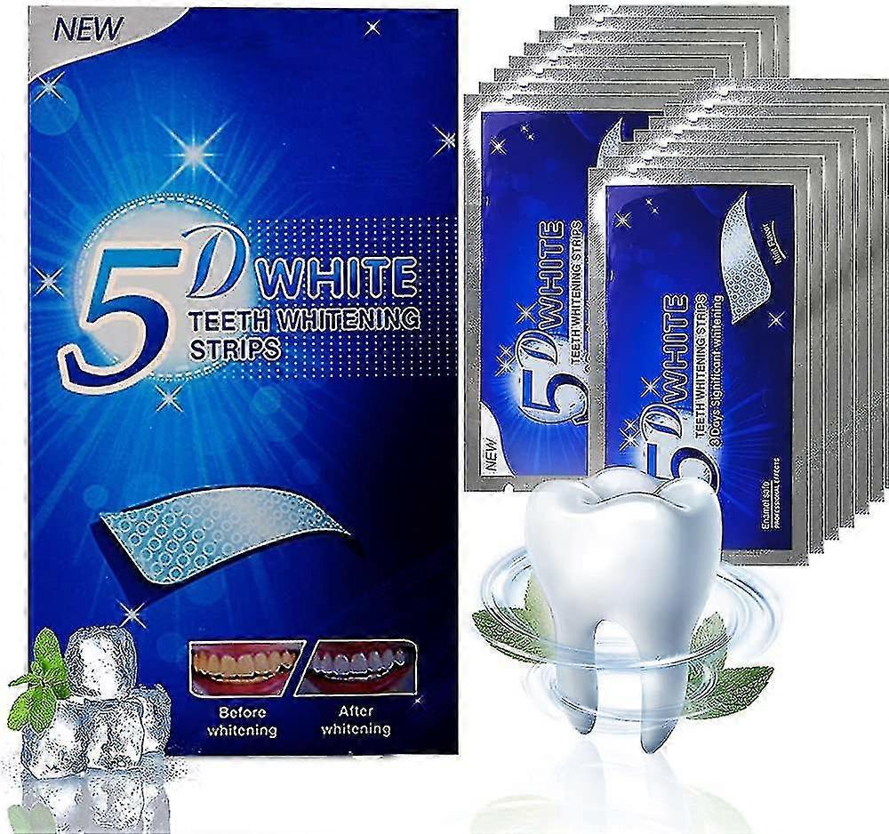 7/14 Pairs Teeth Whitening Strips 5d, Safe And Effective Kit