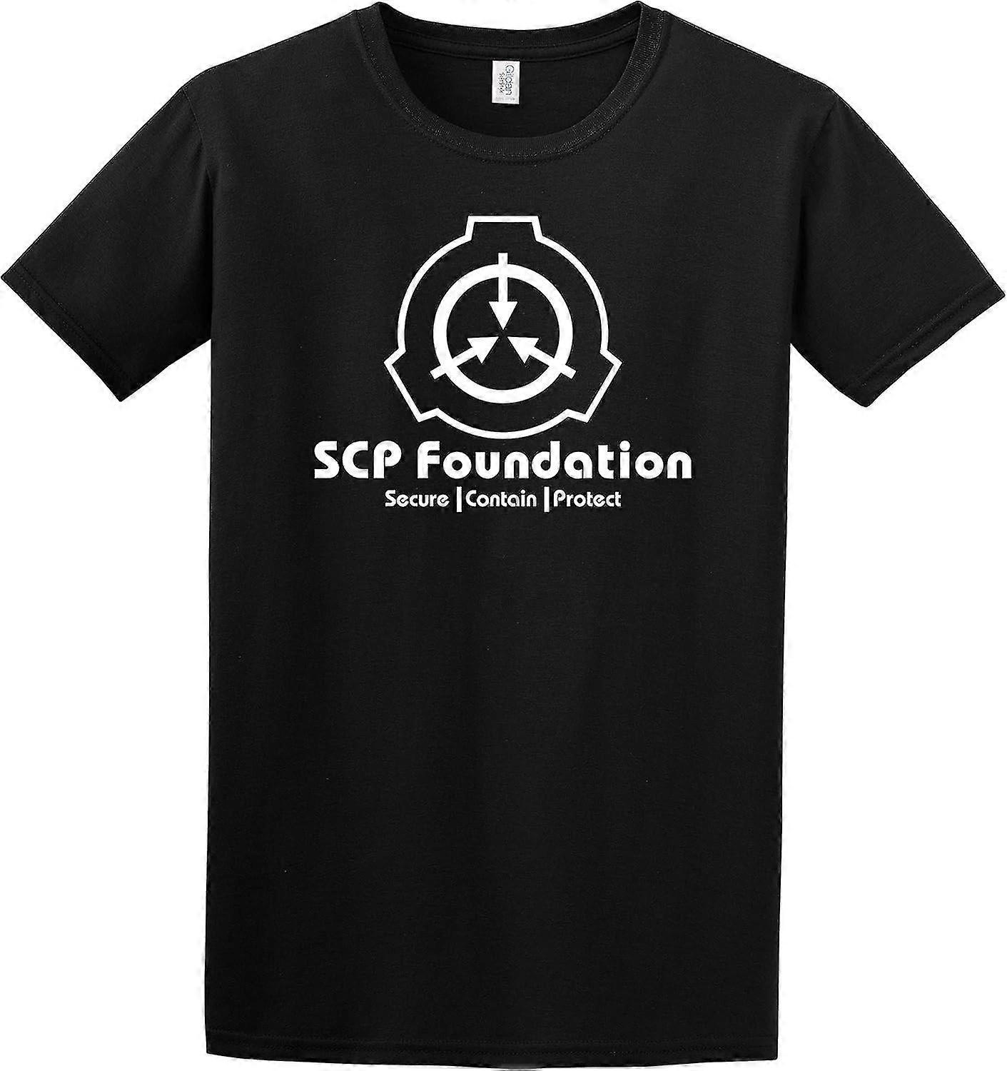 Scp Foundation Secure Contain Protect Fan Scp Wiki Logo Inspired Black T-shirt