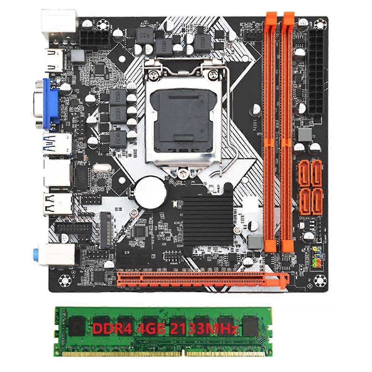 اللوحة الأم للكمبيوتر ITX H110 مع ذاكرة وصول عشوائي 4G 2133 ميجا هرتز DDR4 LGA1151 DDR4 تدعم 32 جيجا بايت جيجابت إيثرنت