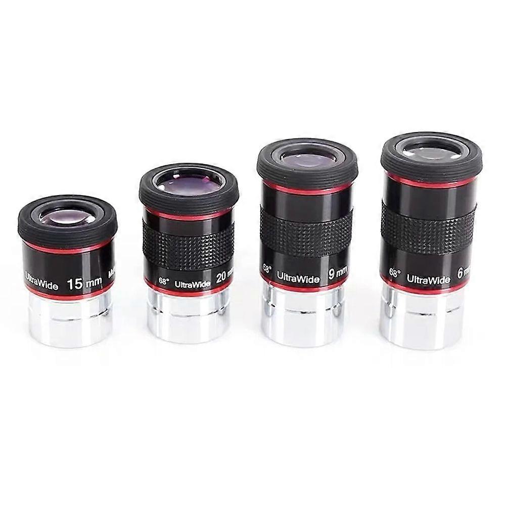 Ultra Wide Angle 68 Degree Eyepiece Uw6mm 9mm 15mm 20mm Planetary High-Power Astronomical Telescope