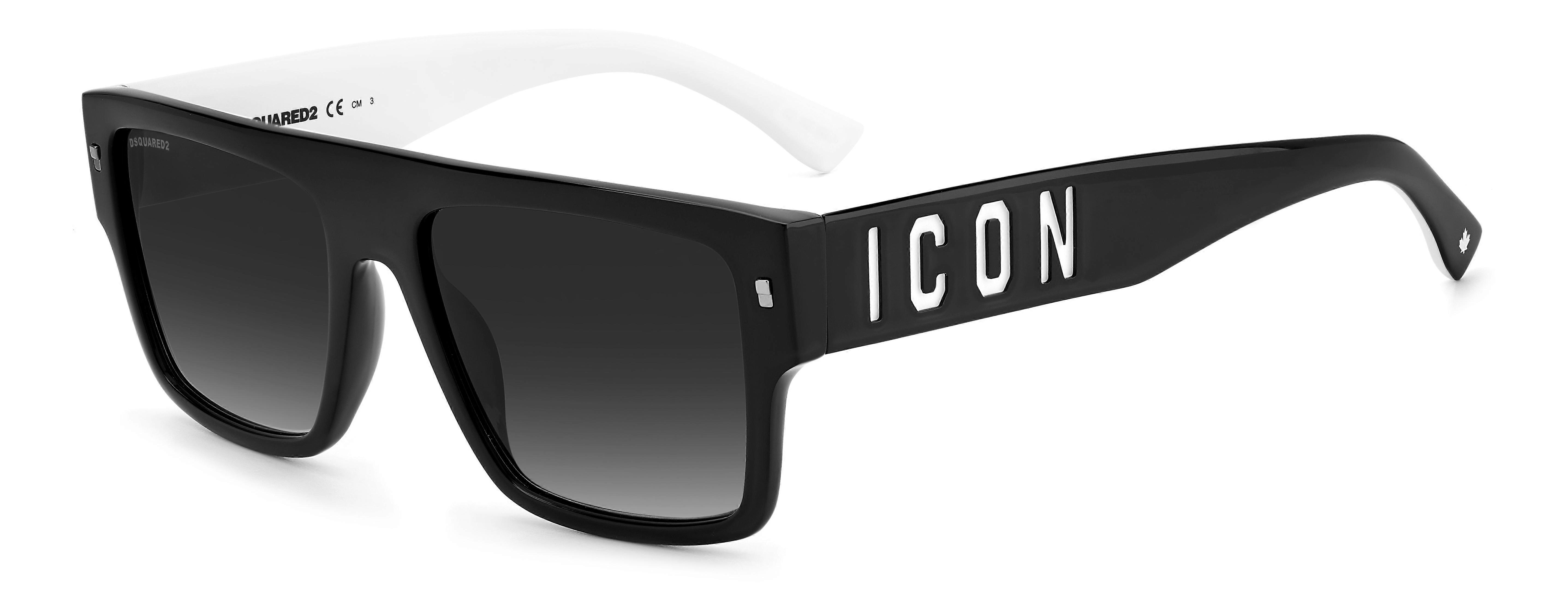 Sunglasses DSQUARED2 ICON 0003/S 80S BLACK WHITE 56/18/145 MAN
