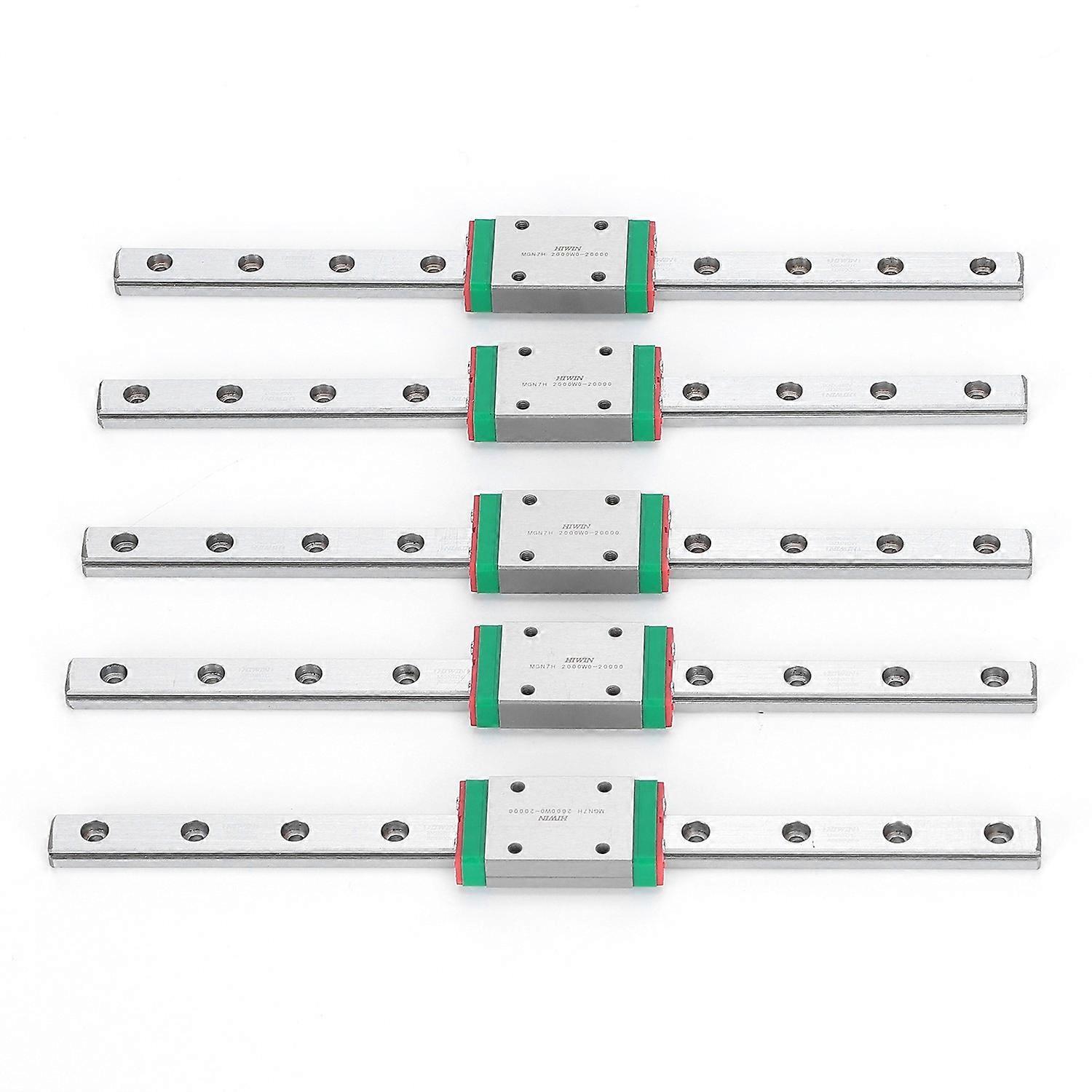 5Pcs 3D Printer Linear Rail Guide 150mm MGN7 with Slider DIY Tool Accessory for Voron V0
