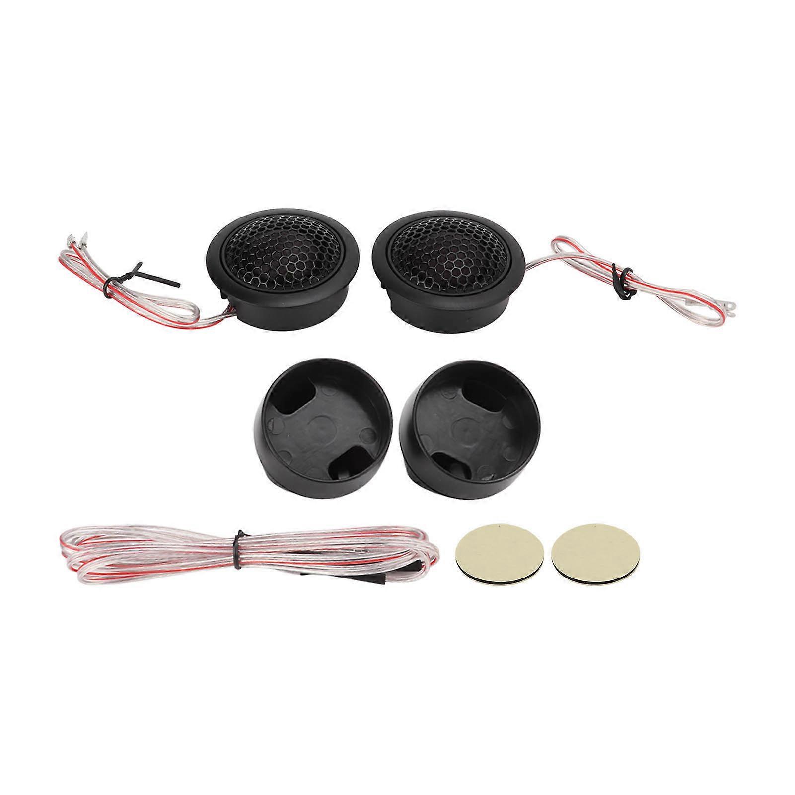 5cm/1.97in Dome Tweeter Speaker Kit 12V 120W 2kHz‑22kHz Frequency Range Universal for Car o System