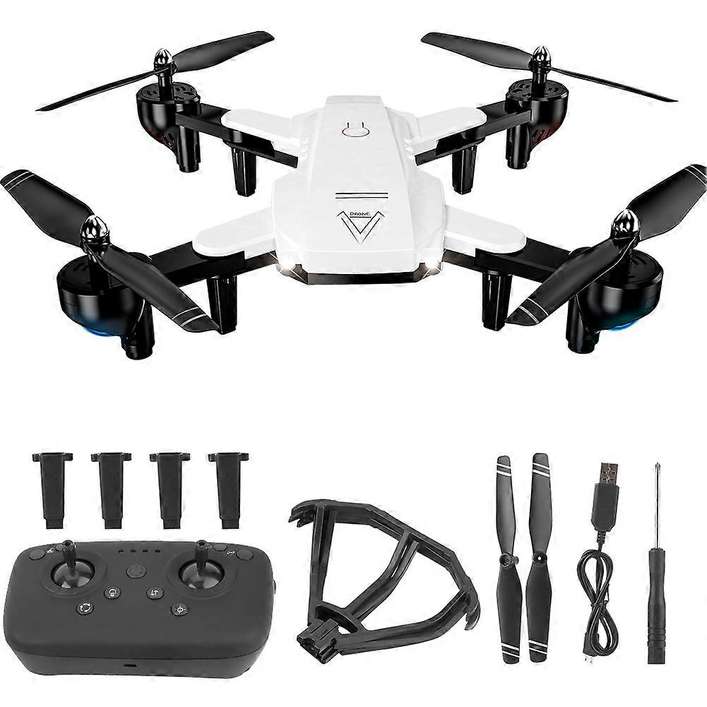 Foldable 6-Axle Gyro Headless Mode One Key Return RC Quadcopter Drone(White Without Camera)