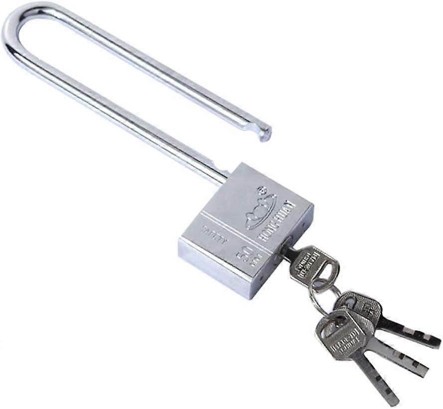 Keyed Padlocks 50mm Heavy Duty with 4 Keys for Warehouse Container Garage Shutter Gate and Chain Lock Security