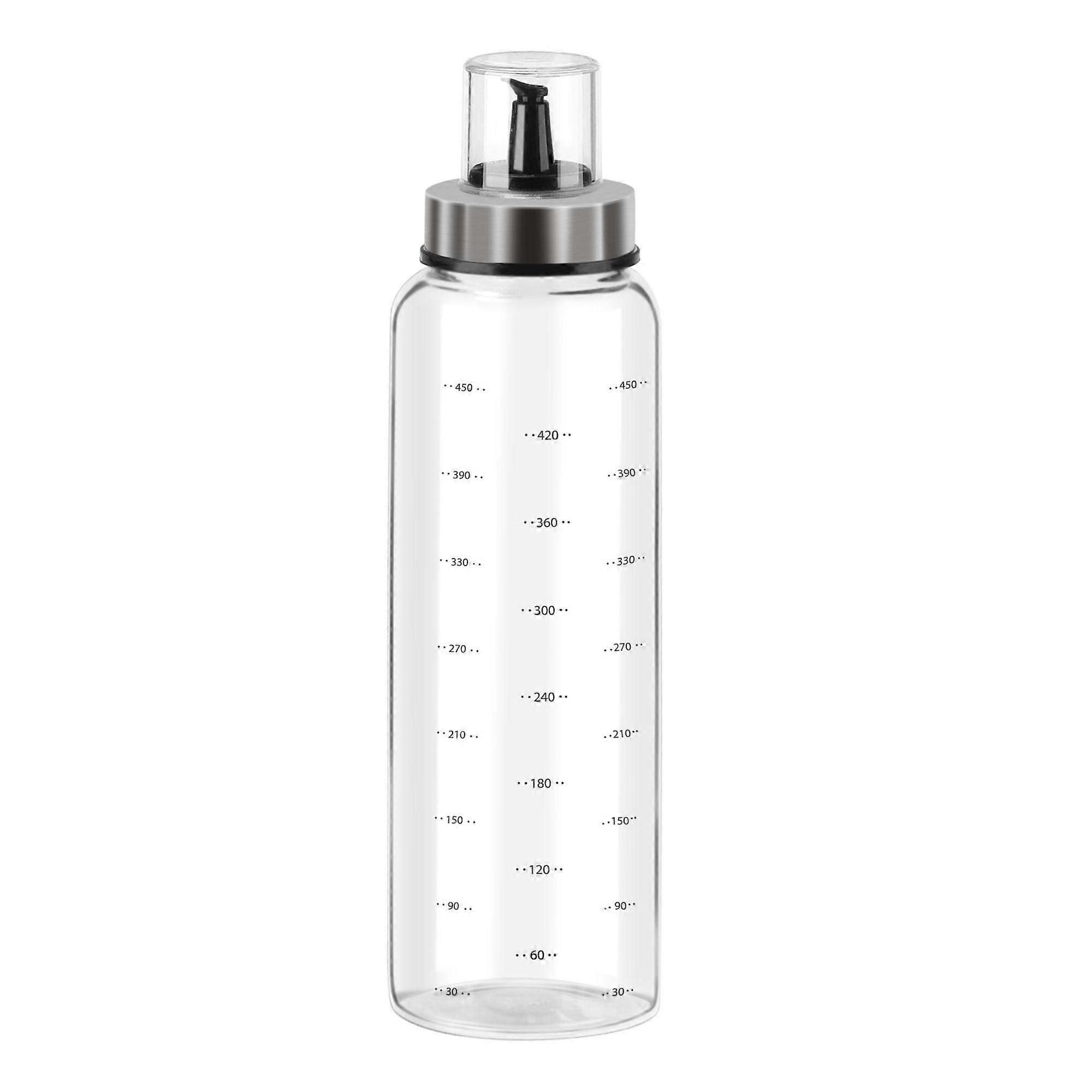 Olive Oil Dispenser, 500ML Stainless Steel Spout, Accurate Drip-Free Pour with ML Marks for Oil and Vinegar