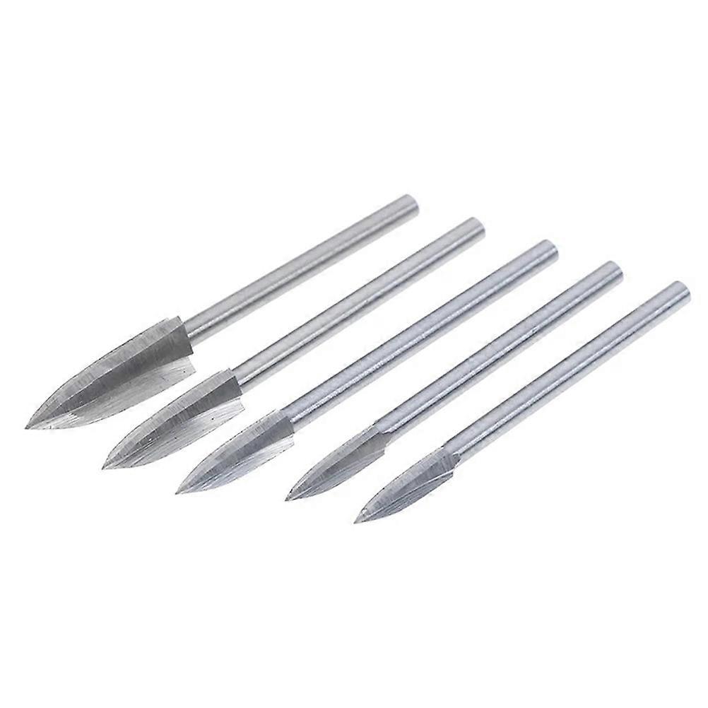 5Pcs/Set Wood Carving And Engraving Drill Bit Milling Cutter Root Carving Tools for DIY Woodworking Carving