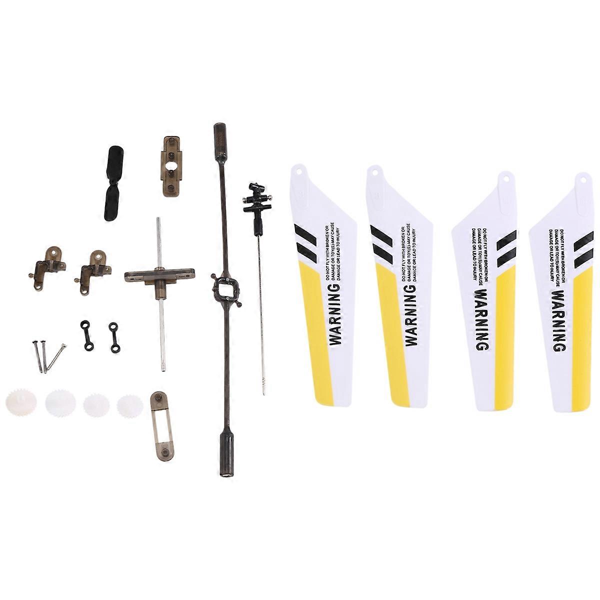 Full Set Replacement Parts for S107 RC Helicopter, Main  , Main Shaft,Tail Decorations, Tail Props, , Gear Set,Connect Buckle-Yellow Set- A