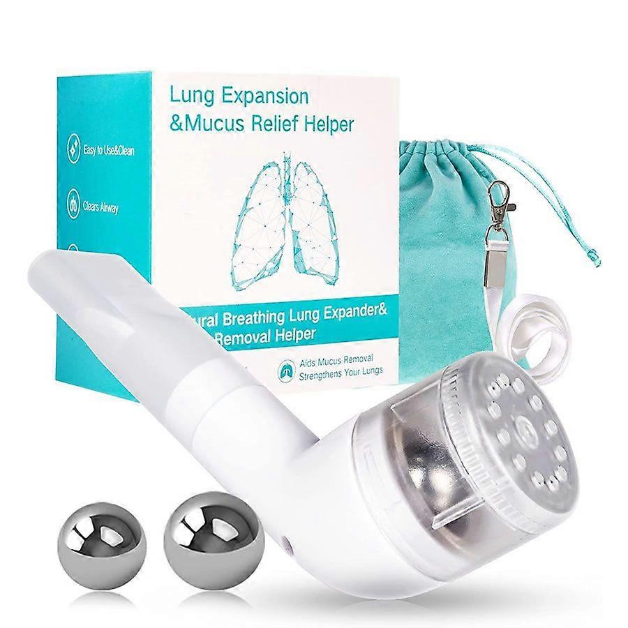 Mucus Removal Device Lung Expander Breathing Exercise Respiratory Trainer B