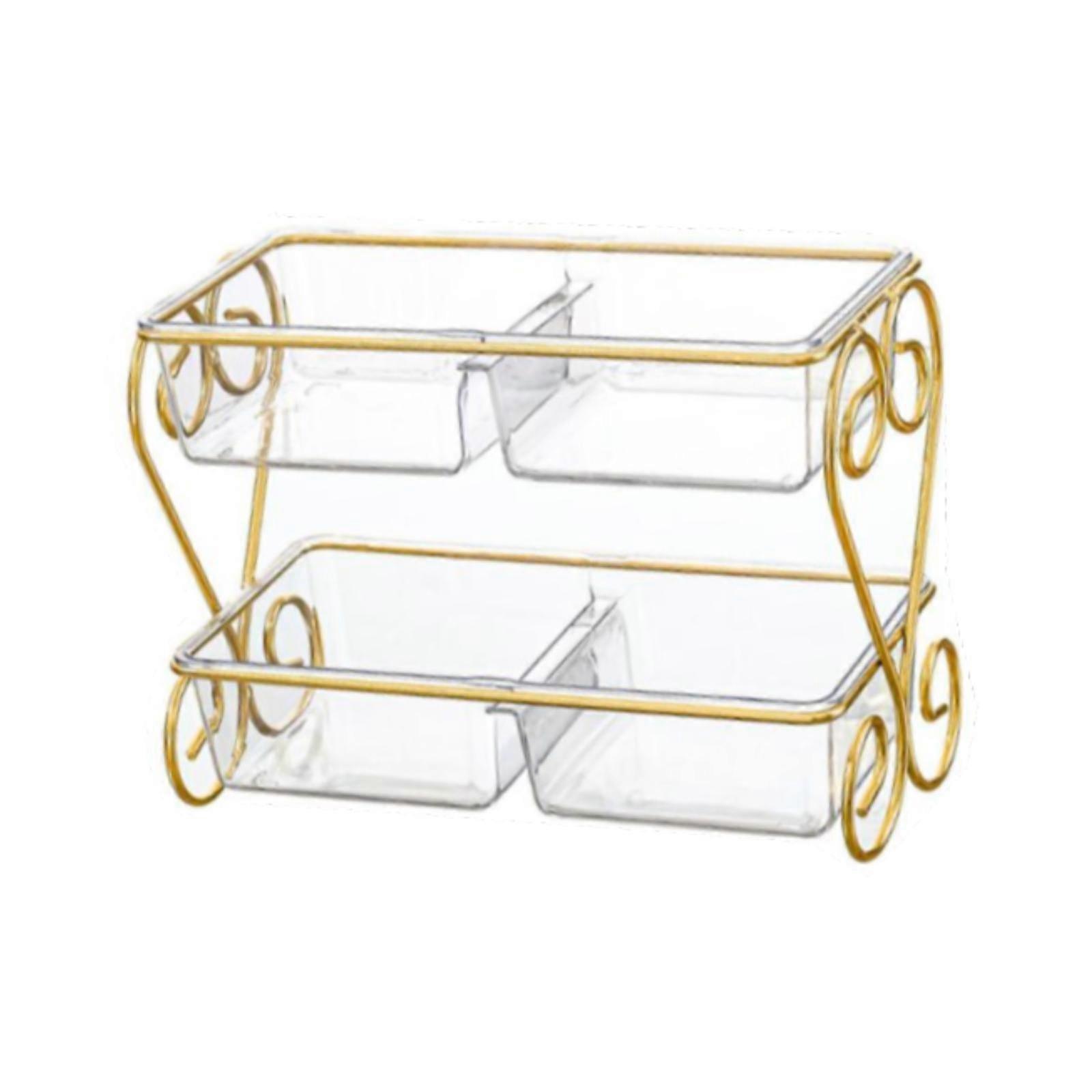 Divided Snack Serving Bowl Tray Versatile Dish Platter for Holiday Desktop