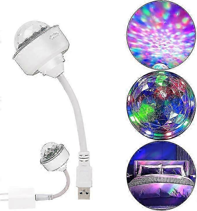 Nouvelle lumière USB, lumières, boule lumineuse enfichable, boule disco noire