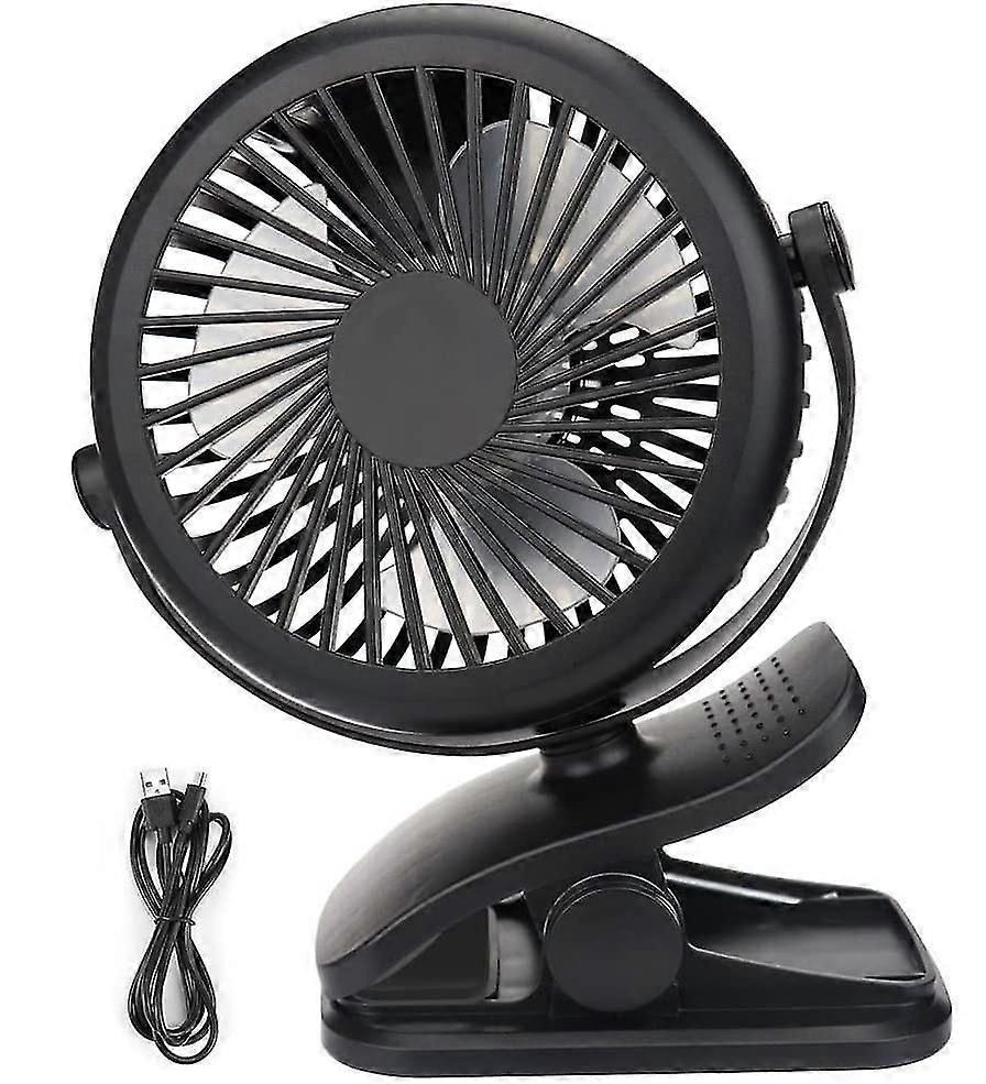 Silent Clip Table Fan With Rechargeable Battery