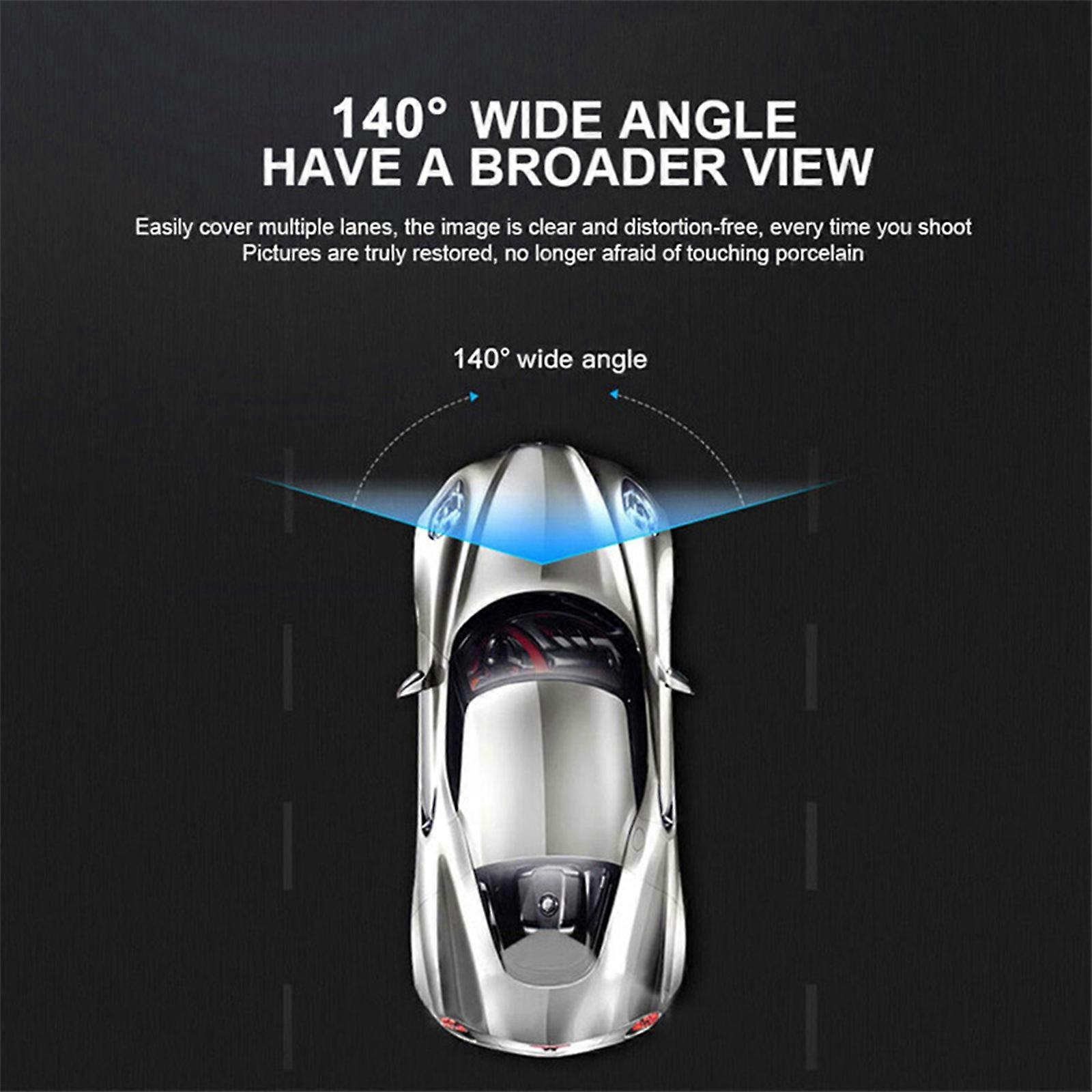 Car Dashcam with 1080P Resolution 4" Display Screen 2/3 Lens Wide Angle Viewing With Sensoring for Accident Evidence