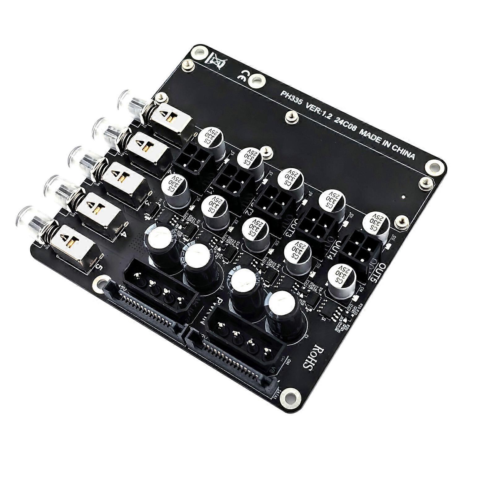 5 Channel Power Distribution Switcher With Double Input 15Pin 4Pin For Computer Networkings