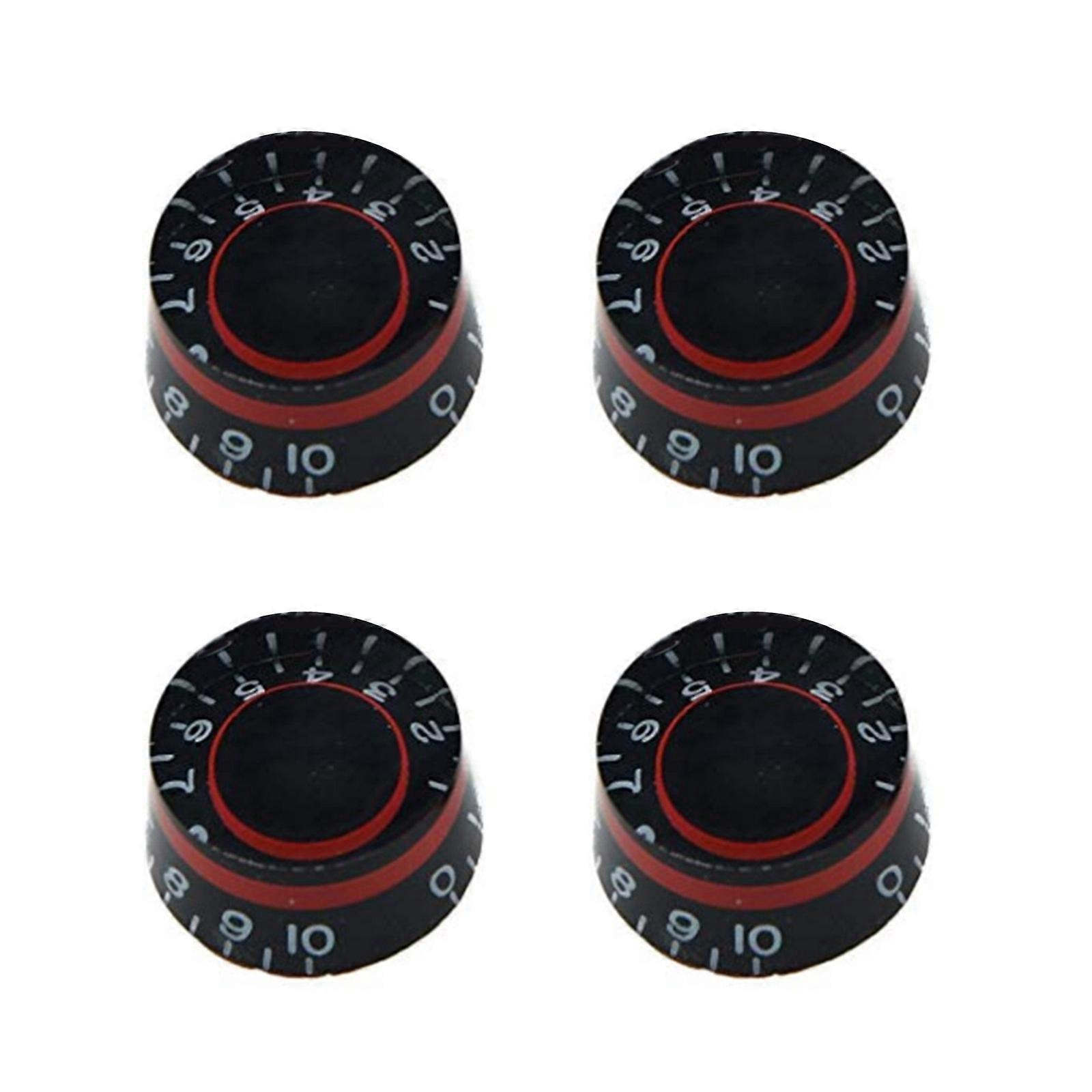 Guitar Knobs Guitar Potentiometer Knobs Jazzes Knobs Concentric Knobs Bass Effect Button Knobs Control Turning Knobs  Black Red