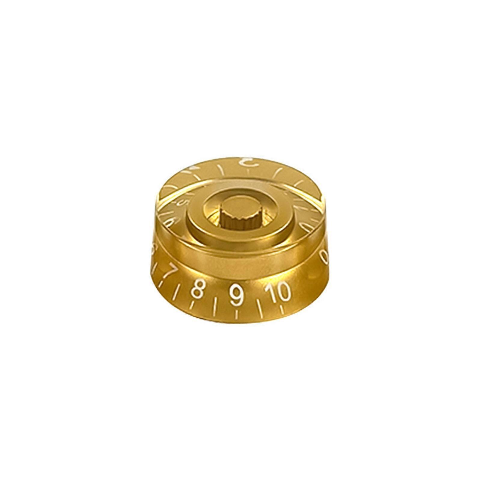 Guitar Potentiometer Knobs Bass Knobs Guitar Effect Button Control Turning Knobs Concentric Knobs Jazzes Guitar Knobs  golden white letter