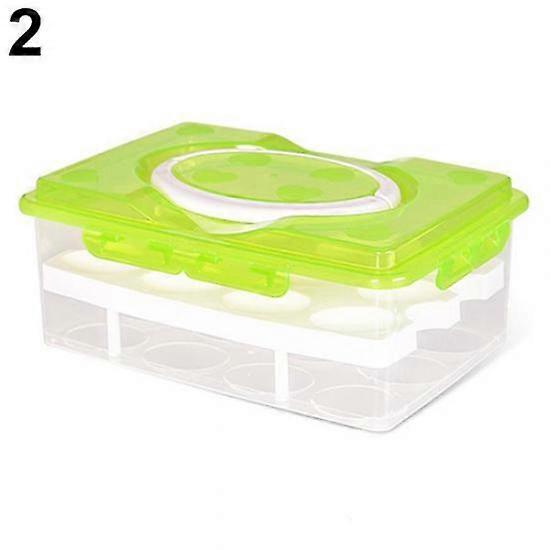 Double Layers 24 Grids Egg Storage Container