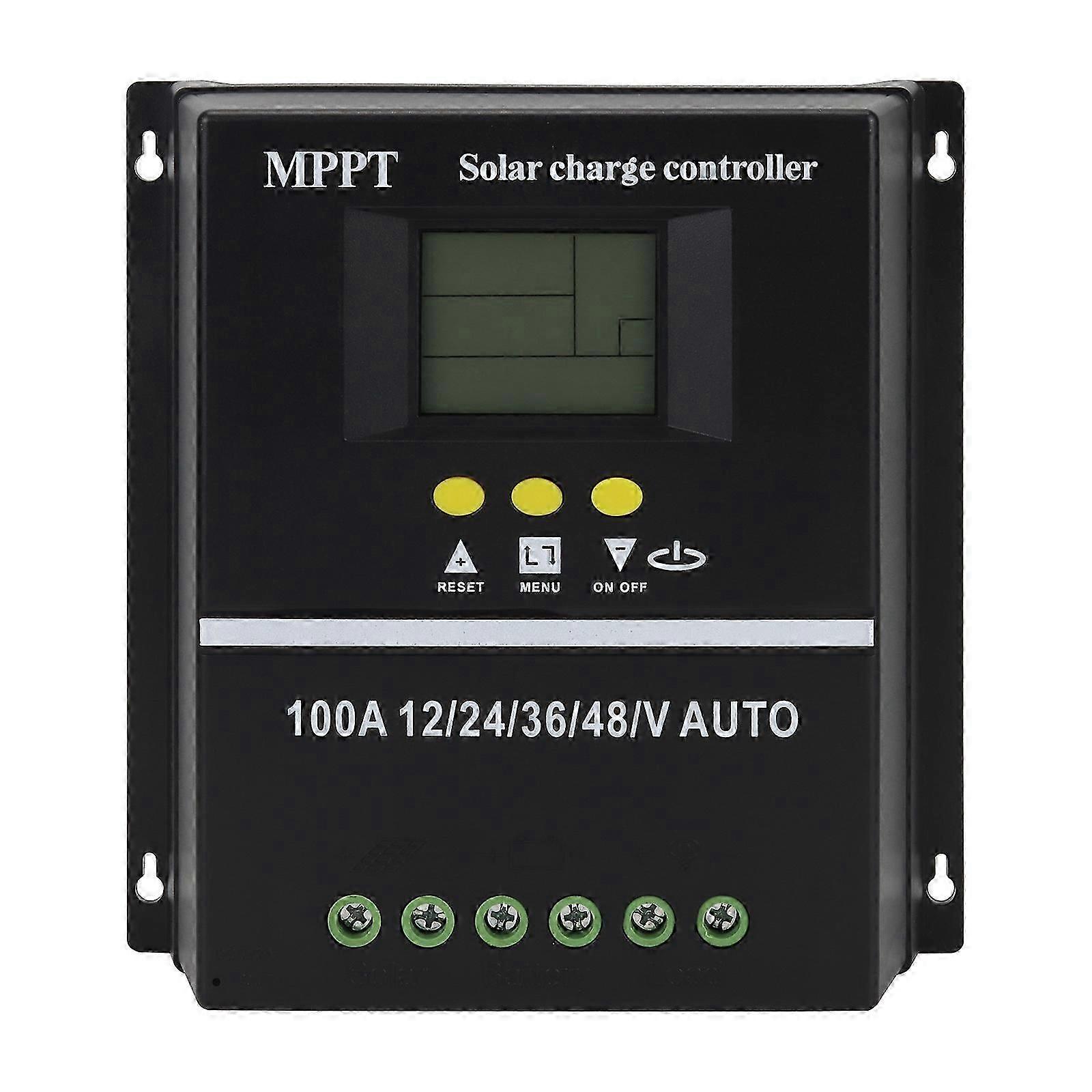 60/80/100A Solar PV Regulators MPPT 12V 24V 36V 48V Solar Charge Controller USB