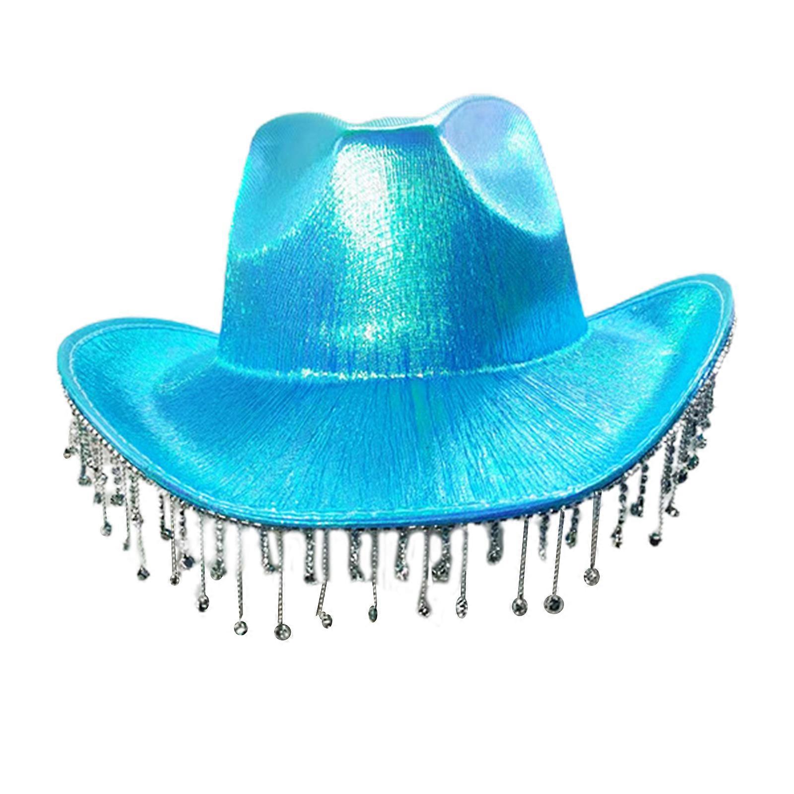 Fluorescent Cow boy Hat, Tassles Cowboy Hat – UV/Blacklight – Neon Pink | Glow Specialist  main image 3