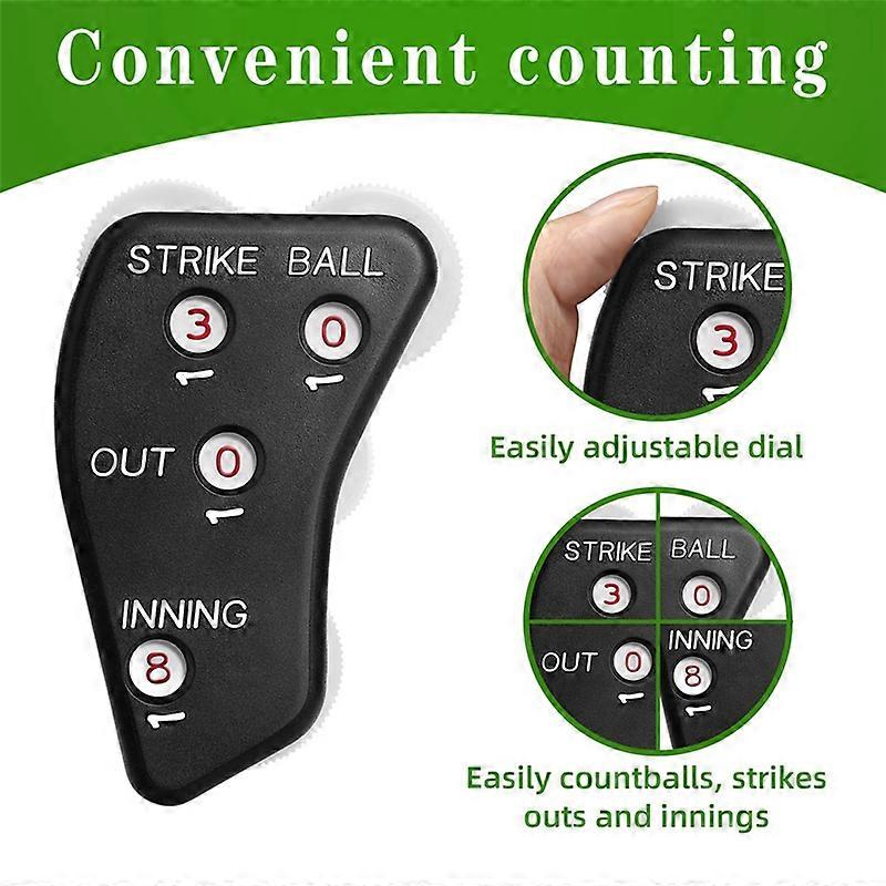 4 Wheel Baseball Umpire Clicker-For Scorekeeper Recording Outs