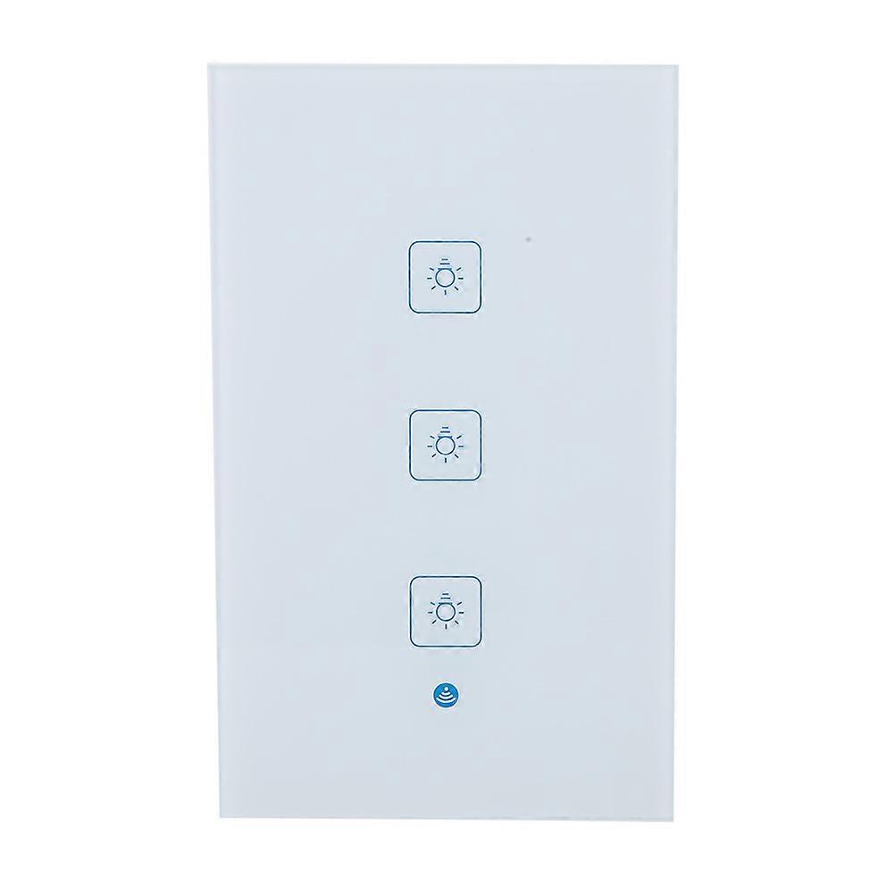 Smart Wifi Wall Touch Light Switch Remote Smart Home Controller (US 3Gang)