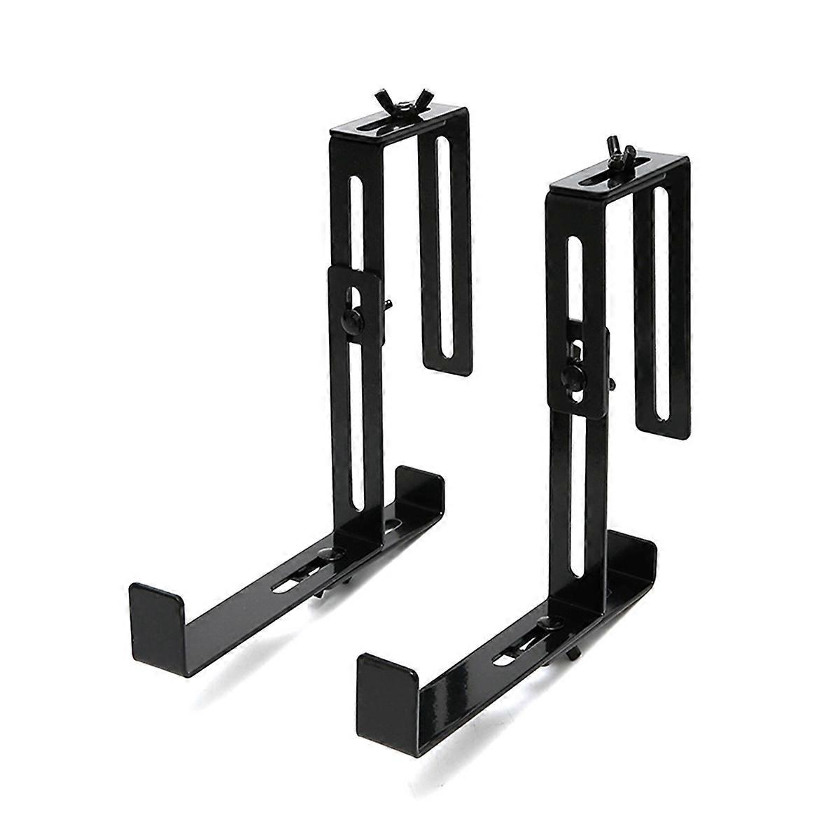 2 Pcs Balcony Railing Hanging Flower Pot Hook Planter Hanger