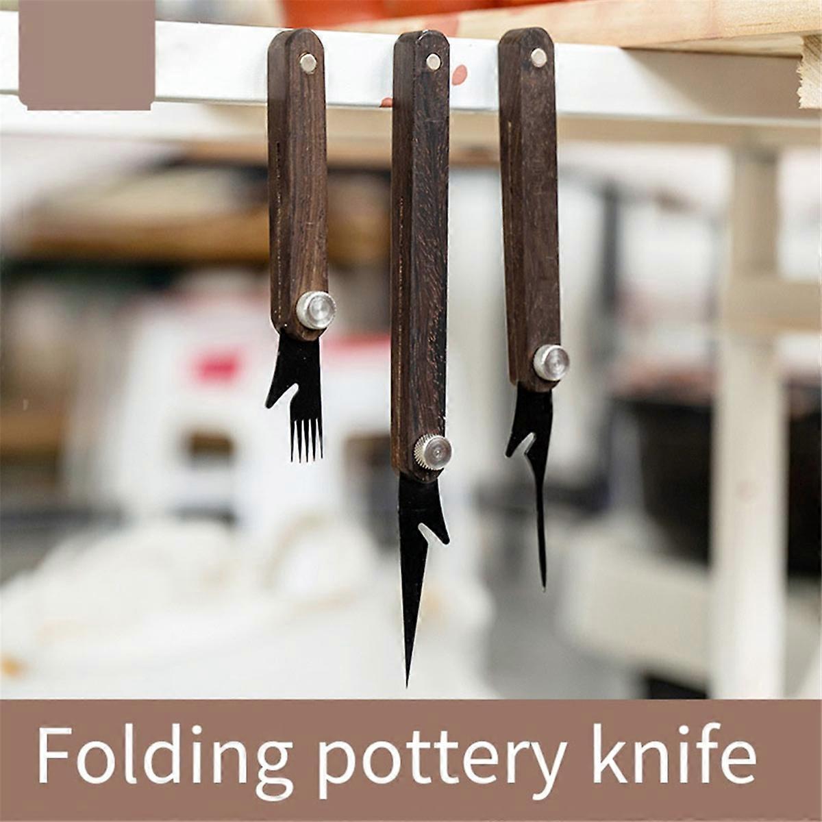 Knife for Cutting Texture Carving DIY Ceramic Clay Cutter,A