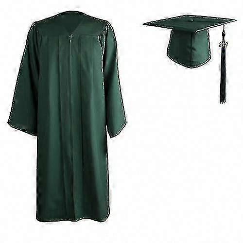 University Graduation Robe with Zipper Closure and Academic Cap for 2022 Adults