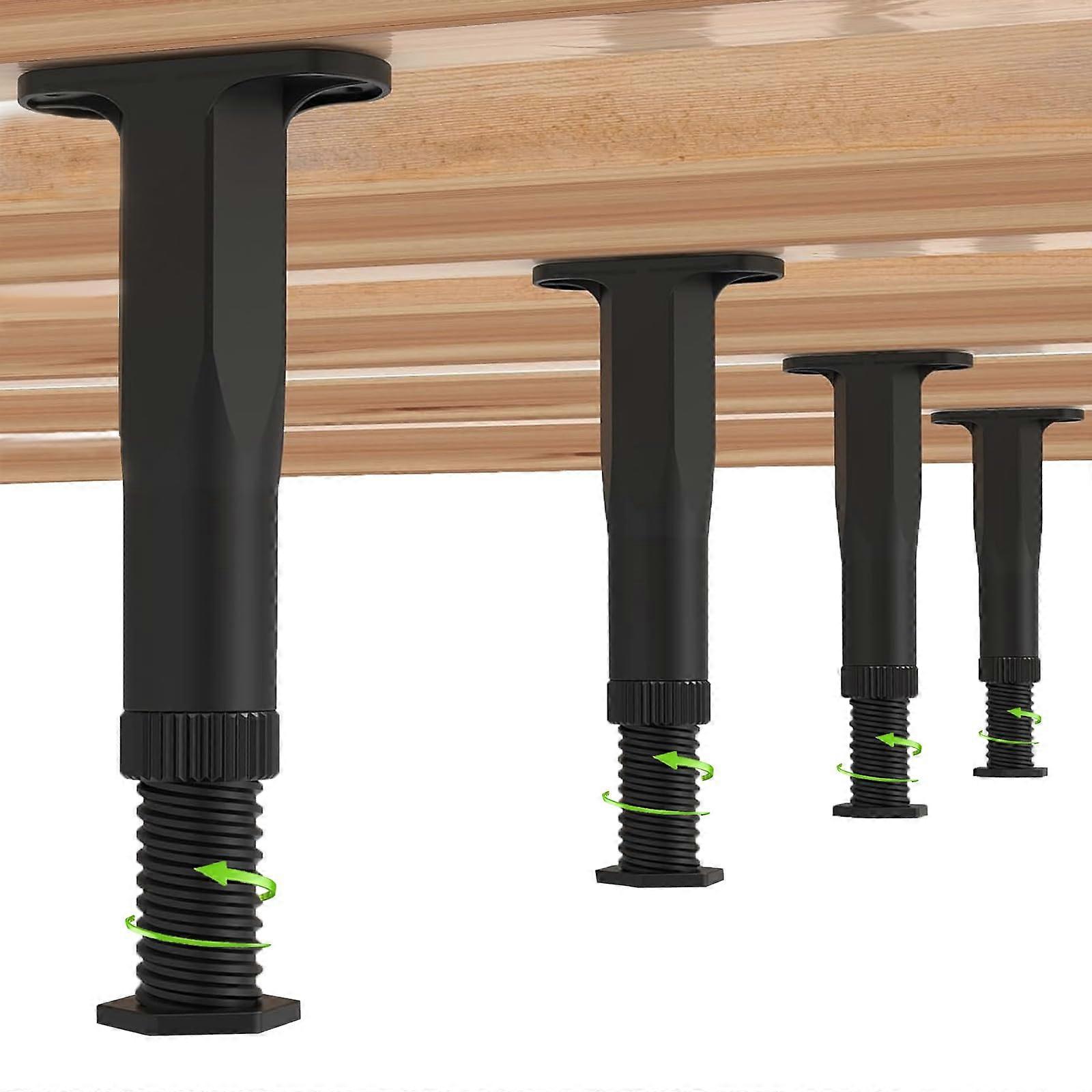 8 PCS Adjustable Bed Support Legs for Bed Frame and Furniture, Height 7.1" to 13.4", Durable Metal Construction