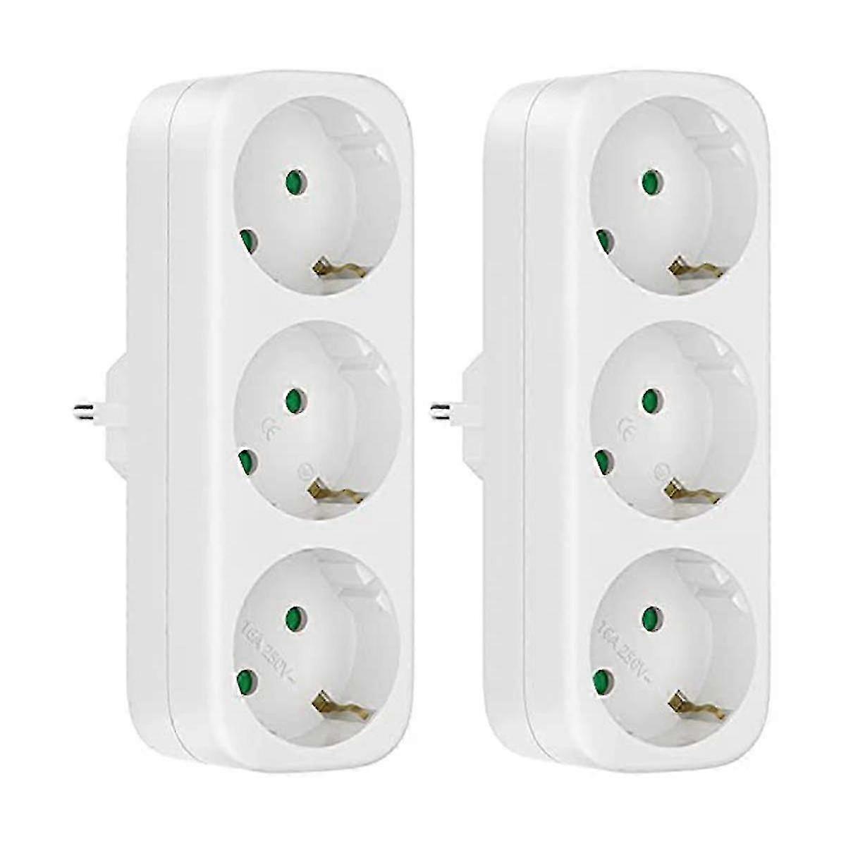 Multi Socket Without Cable, 250v/16a Socket Adapter, Portable Sockets, 3680w Converter Socket Eu Pl-In Stock