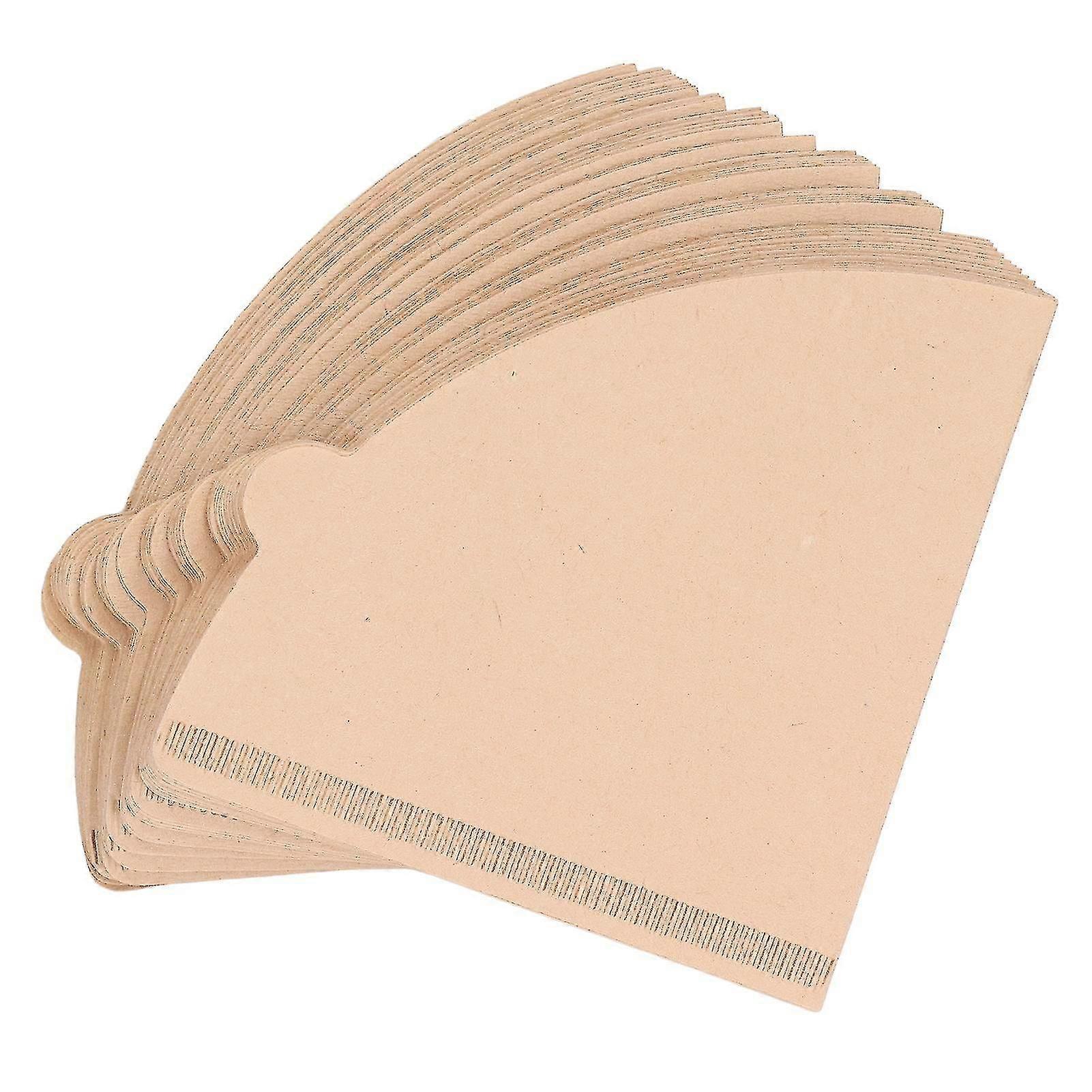 100PCS Coffee Filter Paper Cone Shaped Disposable Coffee Strainer Paper Natural Filter Paper AccessoryV40 10.5x10x2.3 cm 4.1x3.9x0.9 In