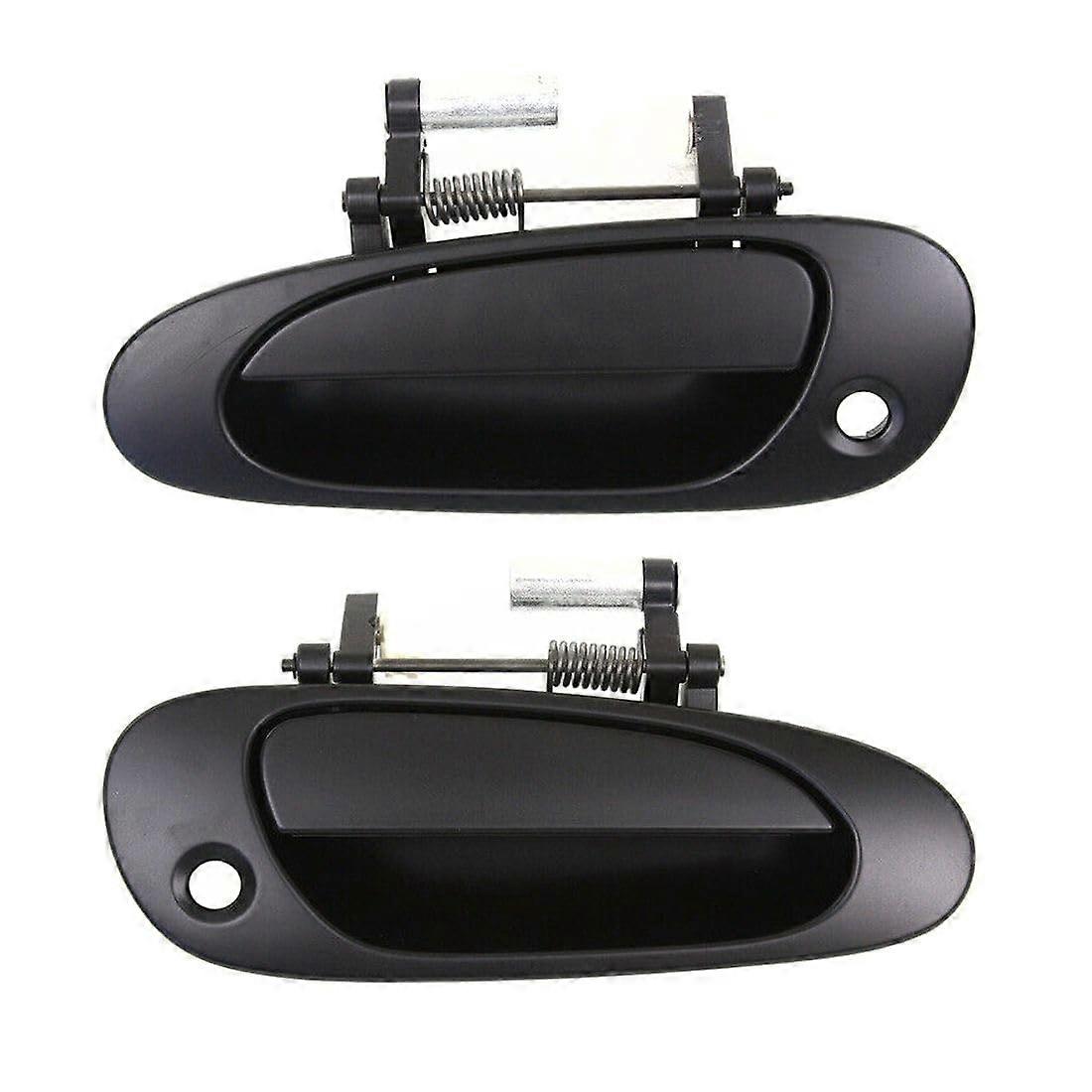 Exterior Door Handles Set Front Smooth Black EDHSFF22HC20022005