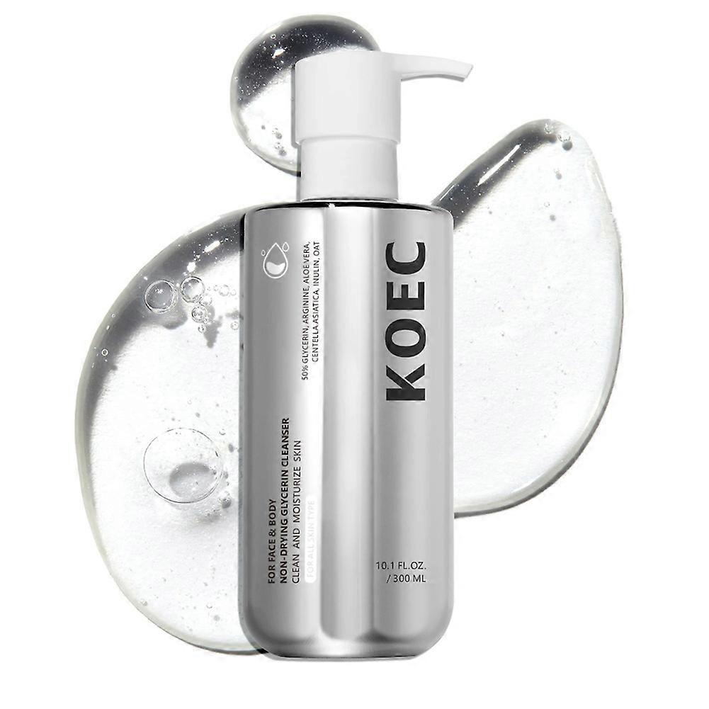 Glycerin Cleansing Mousse Deep Facial Cleanser Face Cleanse Foam Wash for Dryness Relief & Sensitive Skin