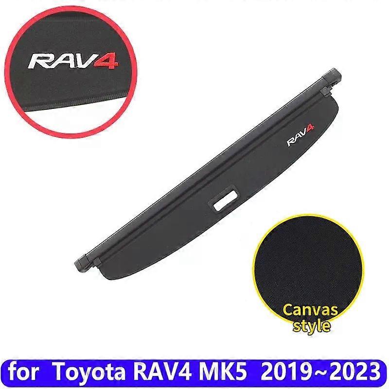 וילון תא מטען לרכב לטויוטה RAV4 2019 אביזרים RAV 4 2019 ~ 2023 XA50 MK5 כיסויי תא מטען אביזרי מקלט מחיצת מתלה אחורי