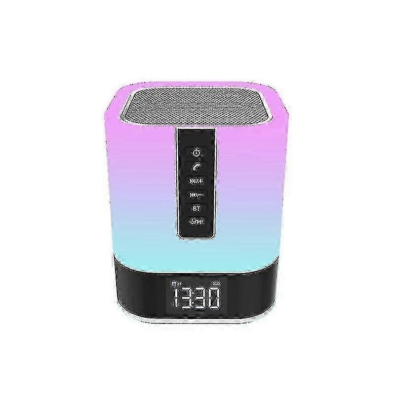 Night Light Bluetooth Speaker 5 In 1 Touch Control Bedside Lamp Dimmable Multi-color Changing Bedroo