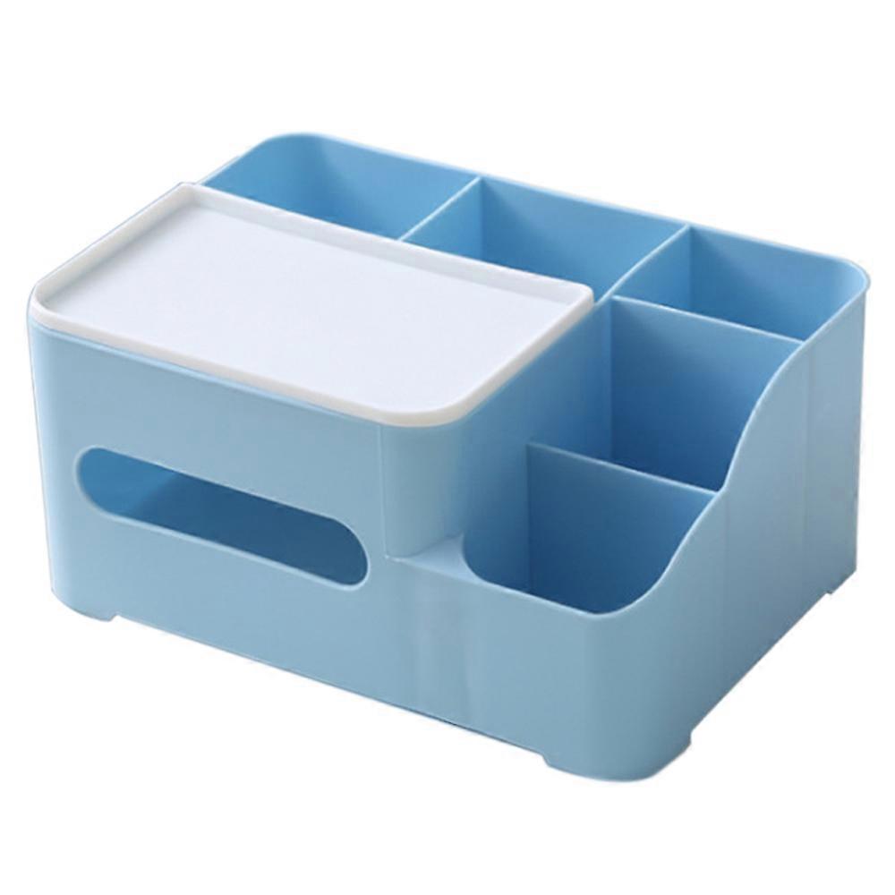 Rectangular Tissue Box Cover Holder with Storage, House Tissue Paper Box