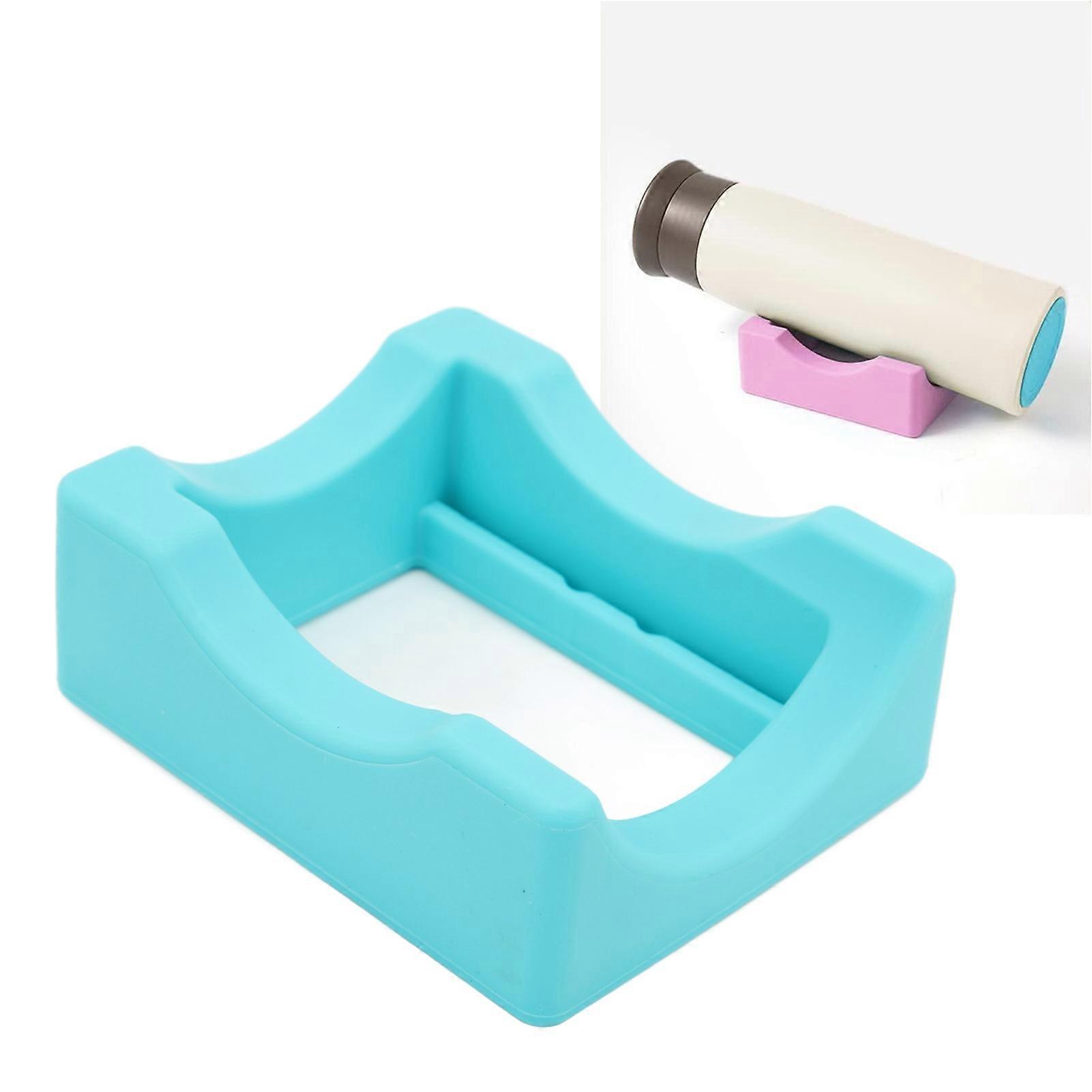 Non Slip Silicone Cup Cradle Cup Holder with Built in Slot for Bottle Crafting Decoration Blue 