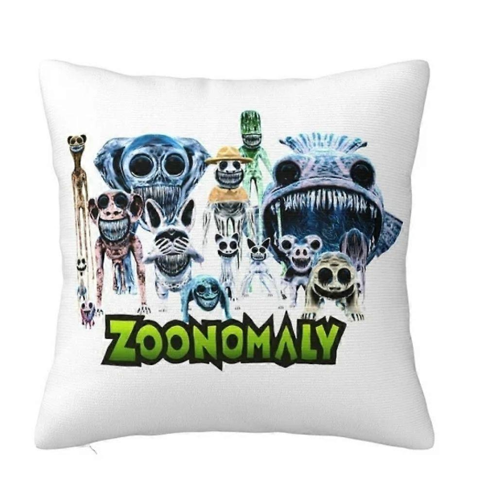 Zoonomaly Super Soft Pillow Case Cover with Zipper for Bedroom, Sofa, Couch,Cozy Fuzzy Pillow Shams for All Seasons Square Pillow