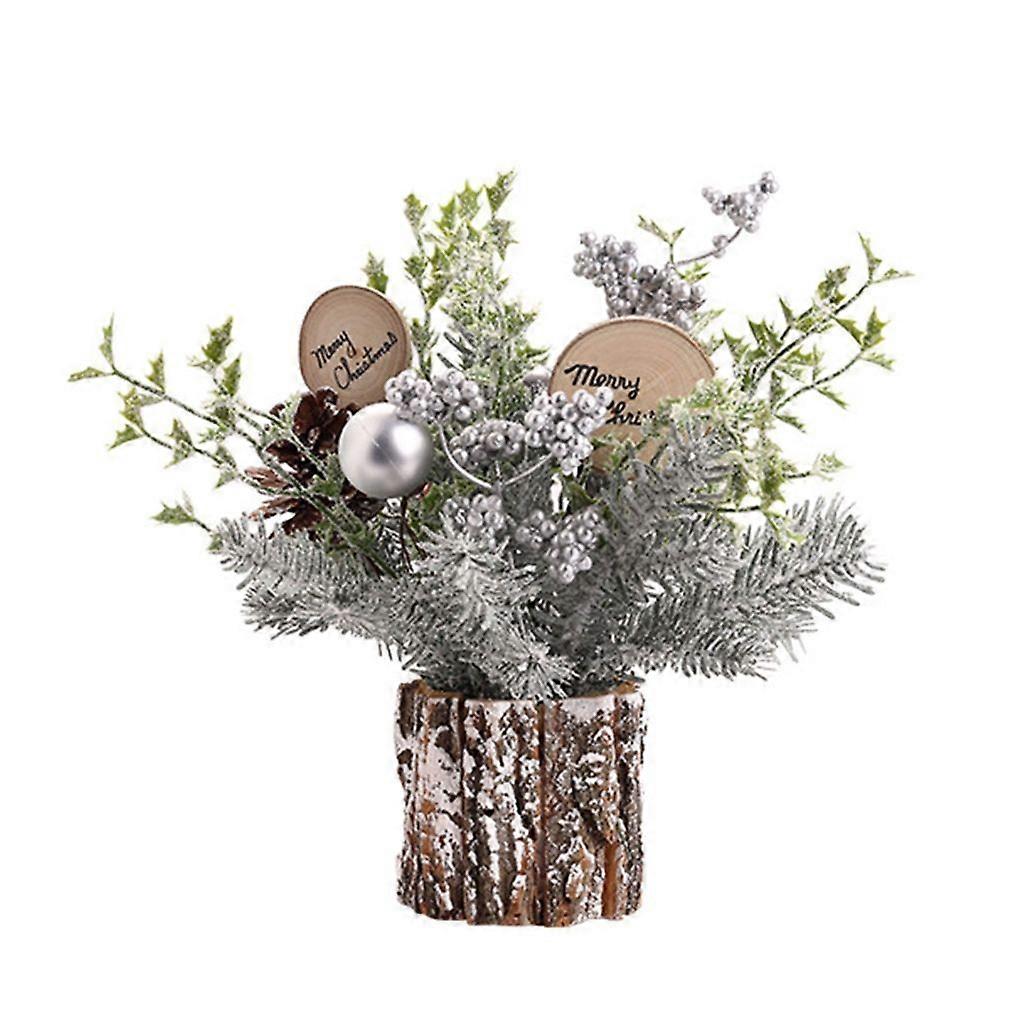 Miniature Christmas Tree Holiday Decor  Party Background Decor