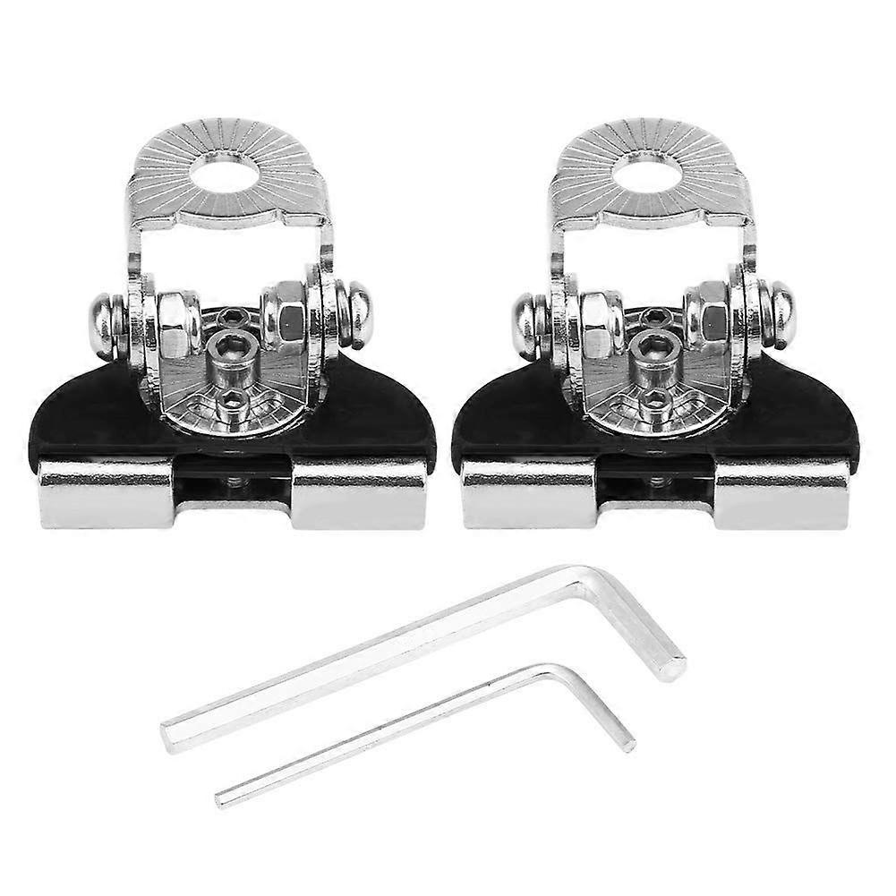 2Pcs Universal Hood Mount Led Light Bar Mounting Brackets Adjustable Clamp Pillar Holder Led Work Light Bar Stainless Steel Hood for Truck SUV No Nee