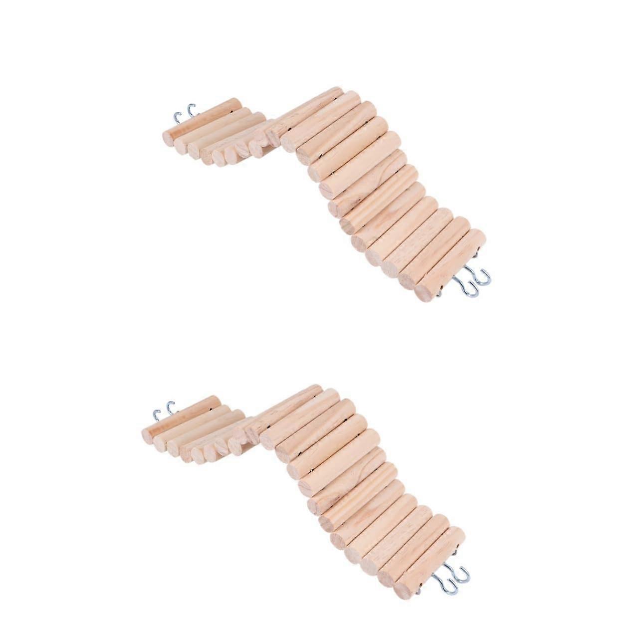 Pcs Wooden Ladder Toy Hanging Bridge Parrot for Hamster Mouse Bird Toy Exercise