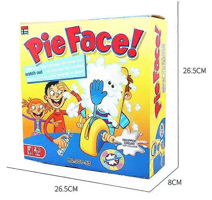 Pie Face Showdown Game Double the Fun with a Hilarious Board Game Involving Cake Cream Pies in the Face for Family and Children