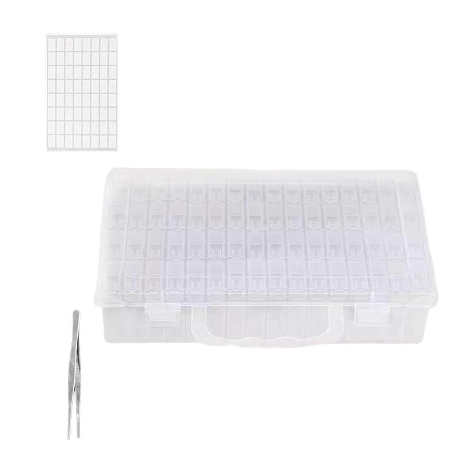 Storage Container Nail Art with Lid Embroidery Case for Tabletop