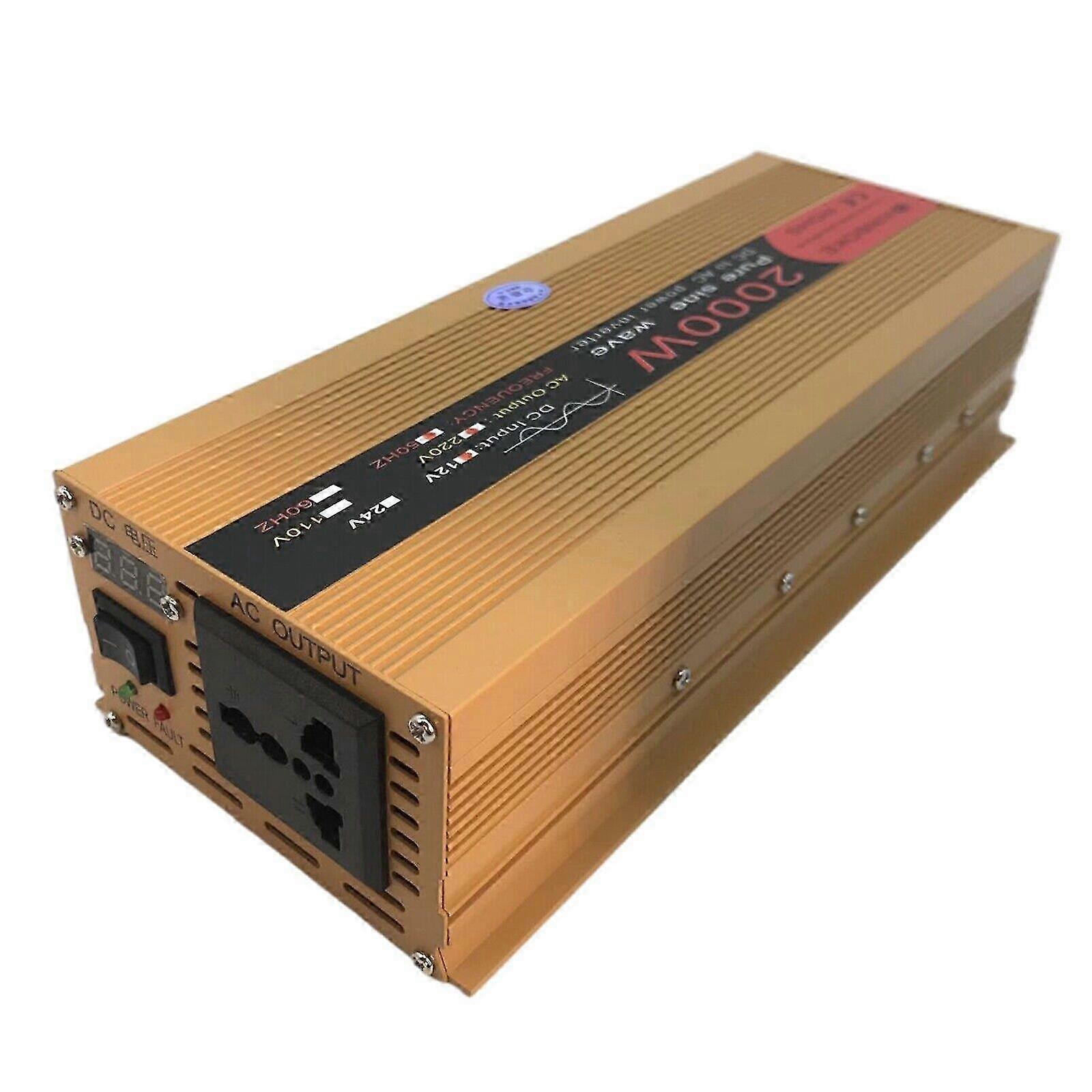 12V 220V zuivere sinusomvormer 2000W omvormer